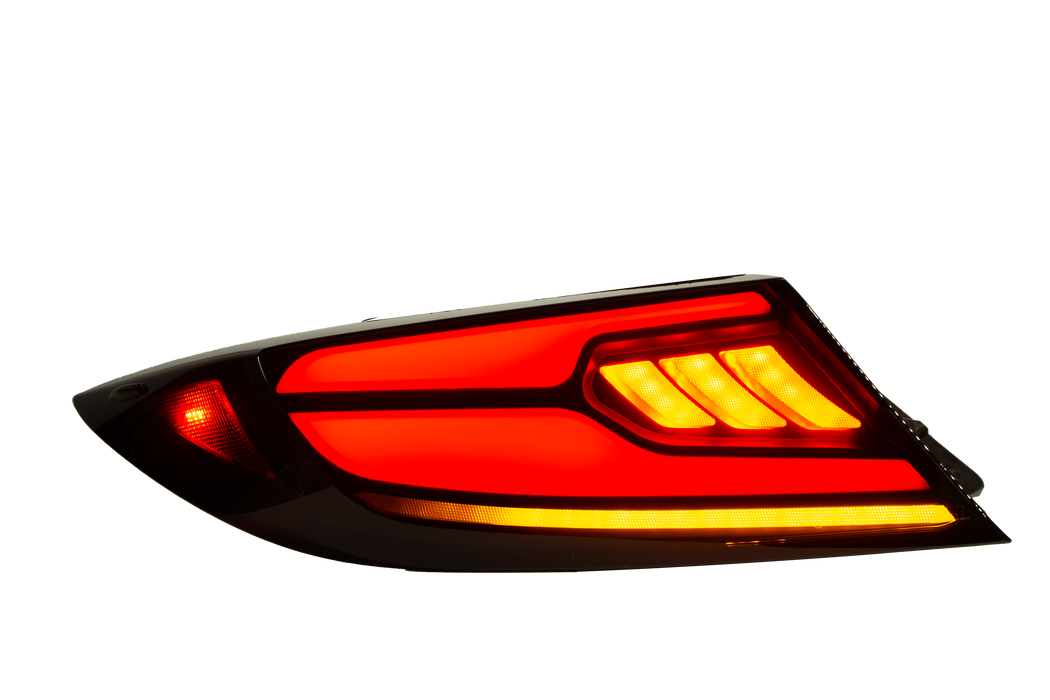 OLM Raiden LED Taillights Smoke Lens, Red Bar 2022-2025 BRZ / GR86