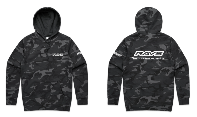 RAYS Limited Camo Hoodie Black