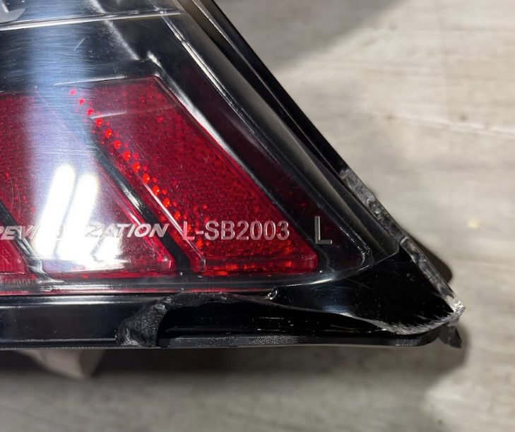 (Scratch and Dent) Molded Innovations EVO+ Style Sequential LED Tail Lights Clear Lens w/ Black Base & Red Bar 2022-2026 BRZ / 2022-2026 GR86