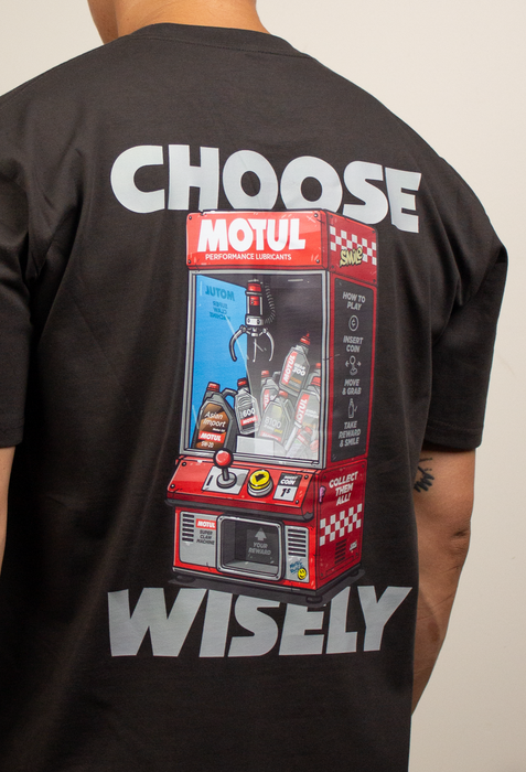 Motul "Choose Wisely" Short Sleeve Shirt Gray Coal
