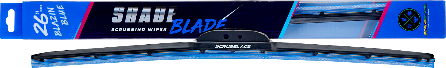 Scrubblade Blazin Blue ShadeBlade Wiper Blade