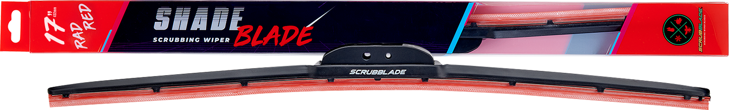 Scrubblade Rad Red ShadeBlade Wiper Blade