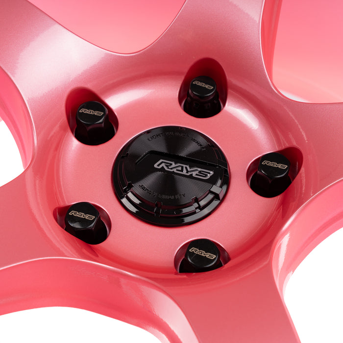 Gram Lights 57CR Sakura Pink Special Wheel Bundle 18x9.5 +38mm Offset 5x114.3