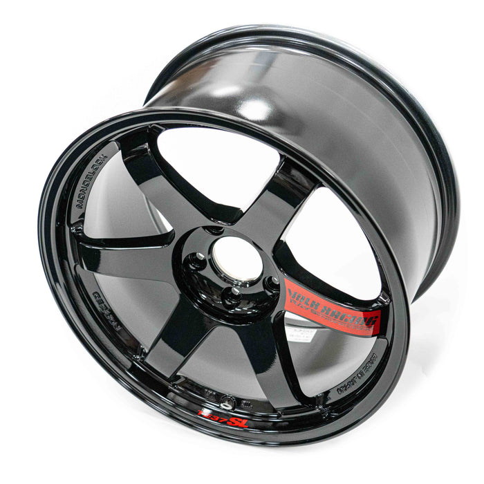 Volk Racing TE37SL Gloss Black 18x10.0+40mm 5x114.3 2015-2024 WRX / 2011-2021 STI