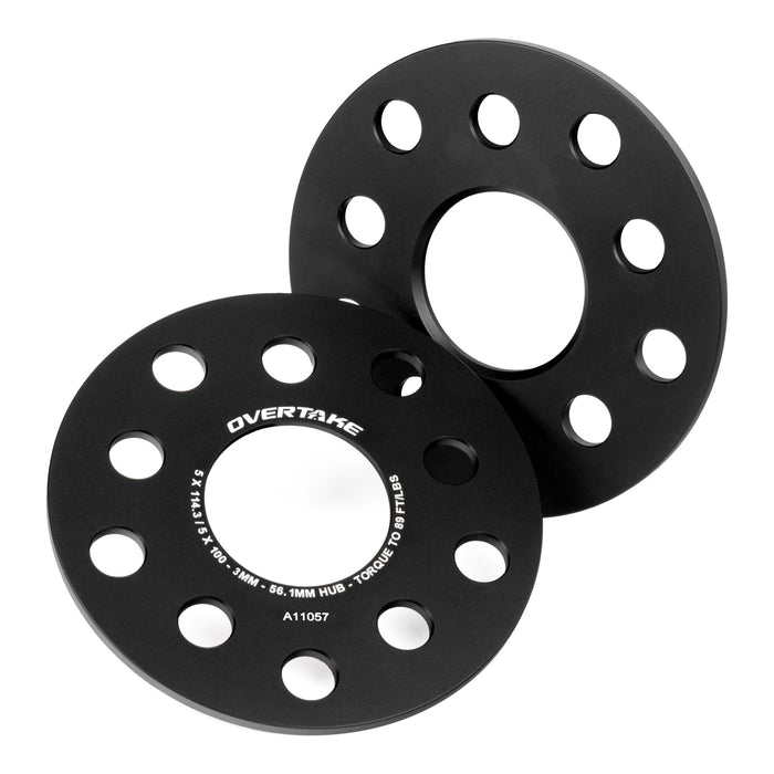 Overtake 3mm Wheel Spacer Pair 5x100 / 5x114.3