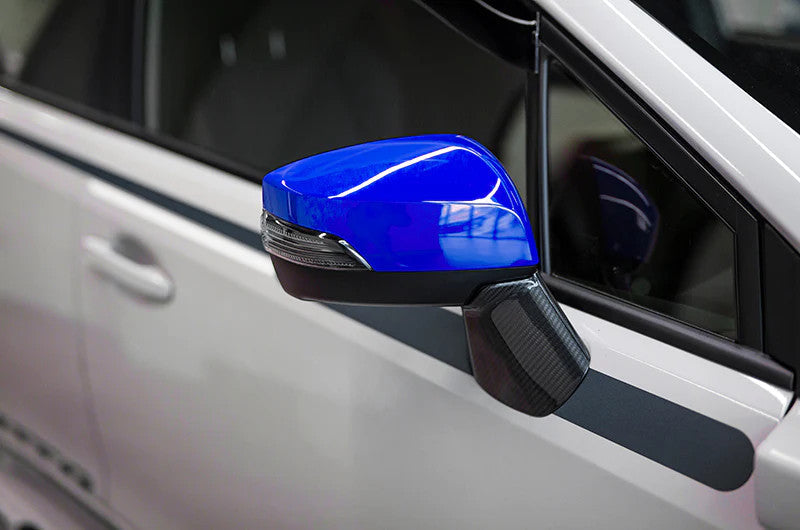 OLM OE Style Mirror Cover w/ Turn Signal Cutout World Rally Blue 2015-2021 WRX / STI / 2015-2017 Crosstrek