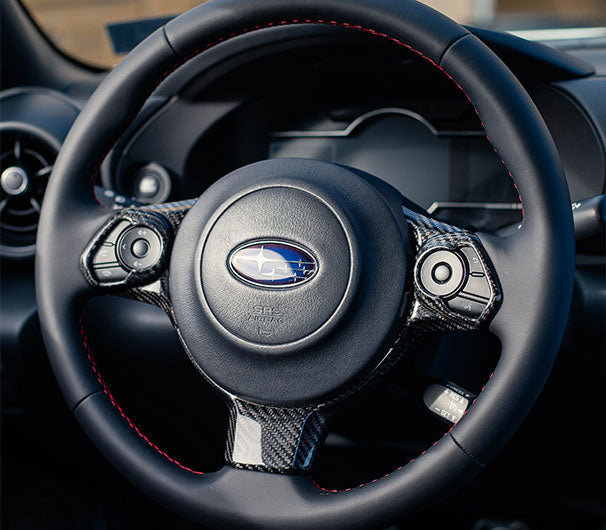OLM LE Dry Carbon Fiber Steering Wheel Covers 2017-2024 BRZ / GR86