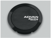 Advan Full Flat Center Cap 73mm Black - YV0329 - Subimods.com