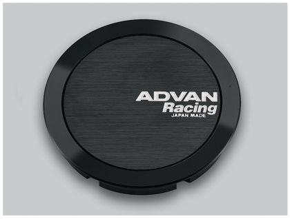 Advan Full Flat Center Cap 73mm Black - YV0329 - Subimods.com