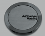 Advan Full Flat Center Cap 73mm Hyper Black - V0330 - Subimods.com
