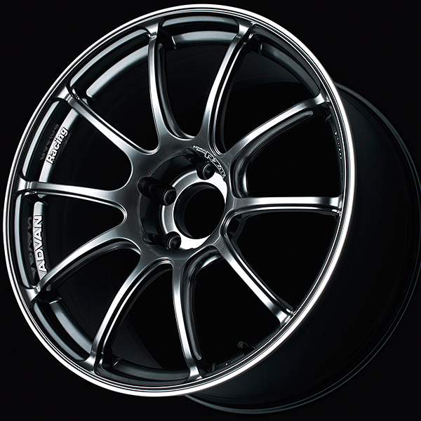 Advan RZII Racing Hyper Black 18x9 5x114.3 45mm Offset - Subimods.com