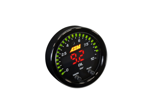 AEM X - Series Oil Pressure Gauge 0 - 150psi 52mm - 30 - 0307 - Subimods.com