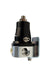 Aeromotive Compact Fuel Pressure Regulator Black w/ Silver ORB - 6 - 13129 - Subimods.com