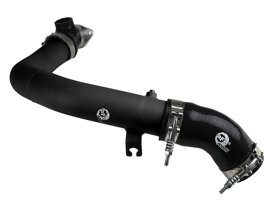aFe Power BladeRunner 2 - 1/2 IN Aluminum Hot Charge Pipe Black 2015 - 2021 WRX - 46 - 20378 - B - Subimods.com
