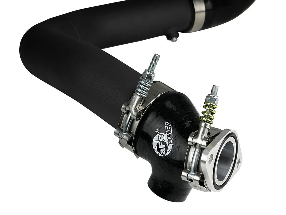 aFe Power BladeRunner 2 - 1/2 IN Aluminum Hot Charge Pipe Black 2015 - 2021 WRX - 46 - 20378 - B - Subimods.com