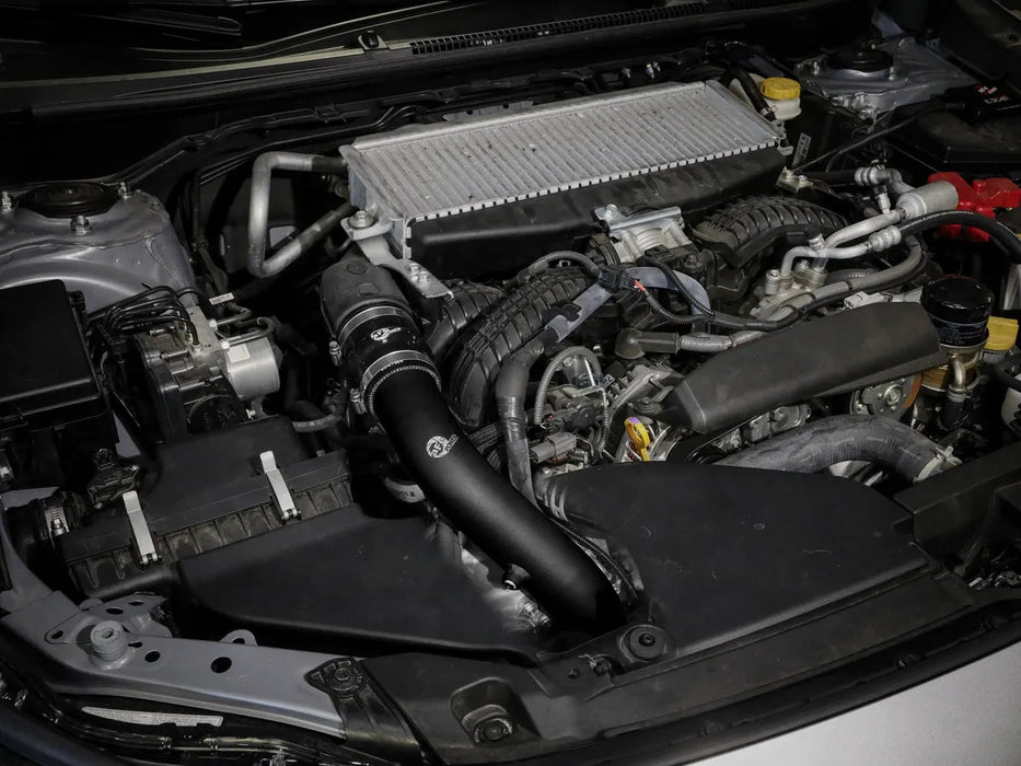 aFe Power BladeRunner 2 - 1/2 IN Aluminum Hot Charge Pipe Black 2022 - 2024 WRX / 2020 - 2024 Outback 2.4L w/ Turbo Engine - 46 - 20668 - B - Subimods.com