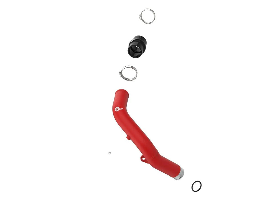 aFe Power BladeRunner 2 - 1/2 IN Aluminum Hot Charge Pipe Red 2022 - 2024 WRX / 2020 - 2024 Outback 2.4L w/ Turbo Engine - 46 - 20668 - R - Subimods.com