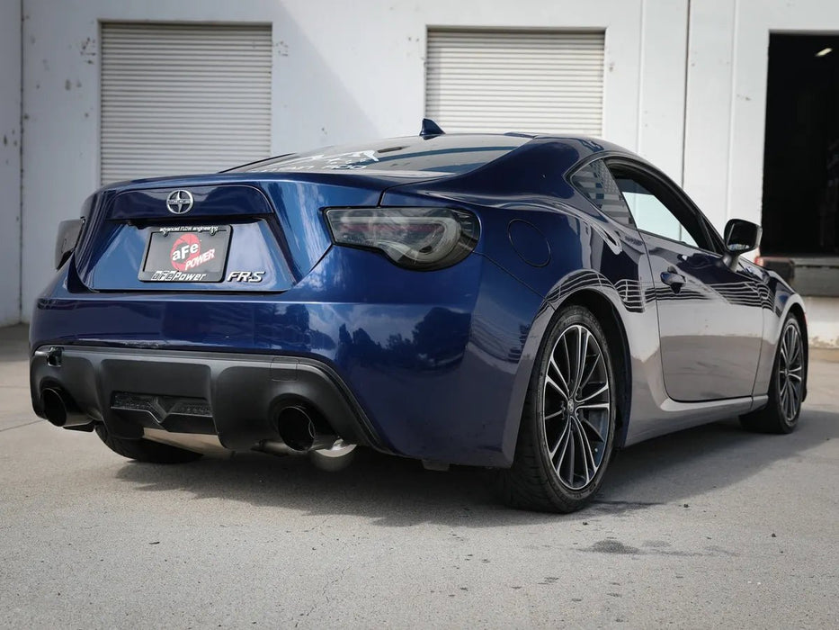 aFe Power Takeda 2 - 1/2" 304 Stainless Steel Cat - Back Exhaust System w/ Black Tips 2013 - 2021 BRZ / 2013 - 2016 FRS / 2017 - 2021 GT86 - 49 - 36023 - B - Subimods.com