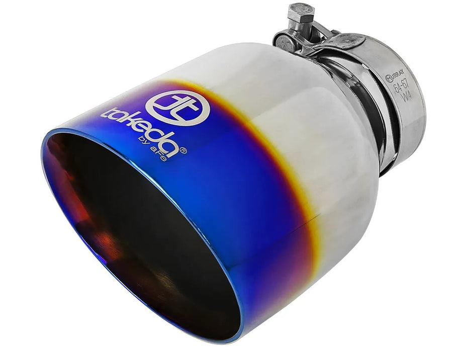 aFe Power Takeda 2 - 1/2" 304 Stainless Steel Cat - Back Exhaust System w/ Blue Flame Tips 2013 - 2021 BRZ / 2013 - 2016 FRS / 2017 - 2021 GT86 - 49 - 36023 - L - Subimods.com