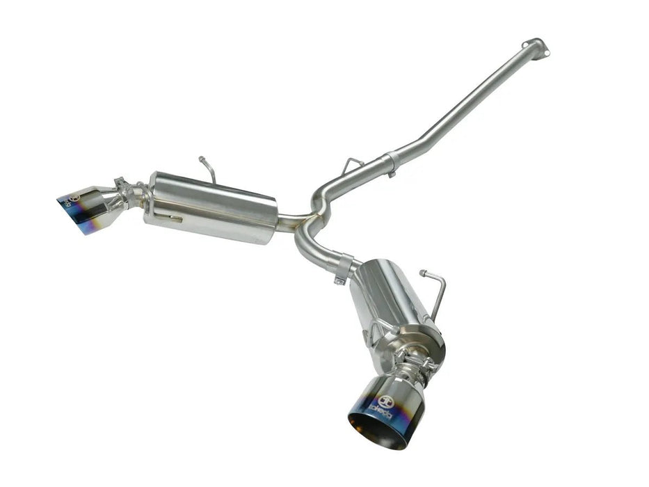 aFe Power Takeda 2 - 1/2" 304 Stainless Steel Cat - Back Exhaust System w/ Blue Flame Tips 2013 - 2021 BRZ / 2013 - 2016 FRS / 2017 - 2021 GT86 - 49 - 36023 - L - Subimods.com