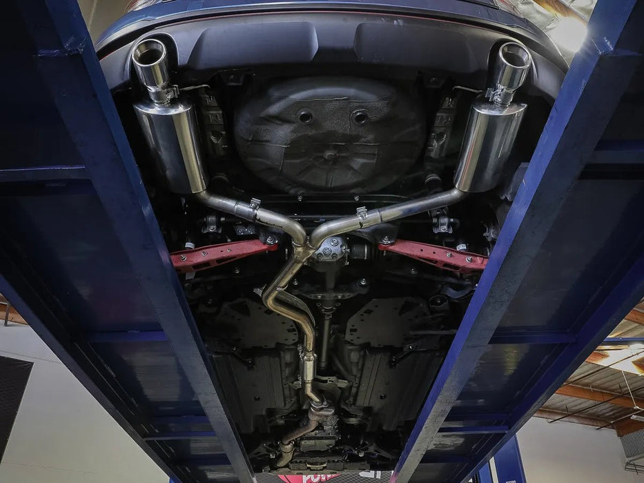 aFe Power Takeda 2 - 1/2 IN to 2 - 1/4 IN 304 Stainless Steel Cat - Back Exhaust System w/ Black Tips 2014 - 2018 Forester w/ 2.0L Turbo Engine - 49 - 36804 - B - Subimods.com