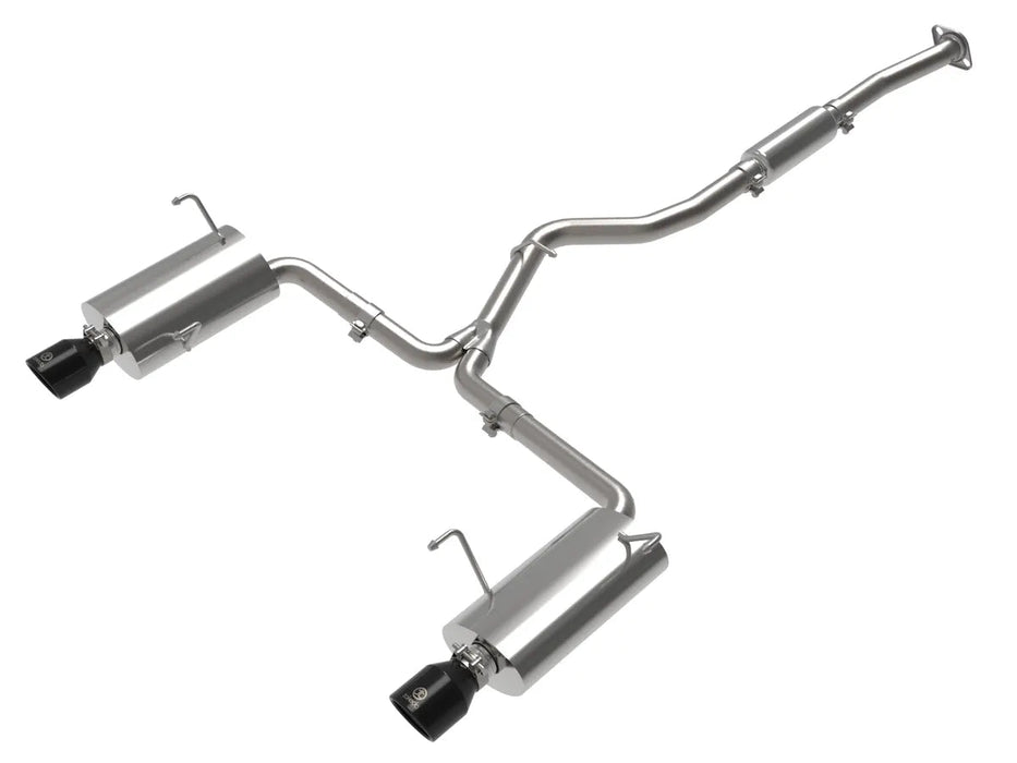 aFe Power Takeda 2 - 1/2 IN to 2 - 1/4 IN 304 Stainless Steel Cat - Back Exhaust System w/ Black Tips 2014 - 2018 Forester w/ 2.0L Turbo Engine - 49 - 36804 - B - Subimods.com