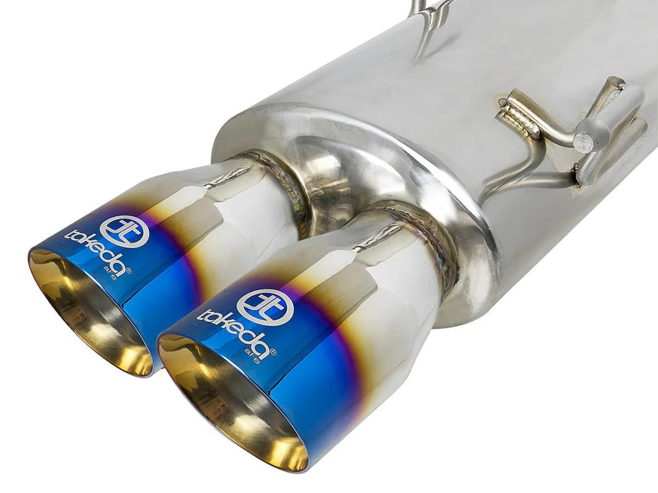 aFe Power Takeda 304 Stainless Steel Cat - Back Exhaust System w/ Blue Flame Tips 2015 - 2021 WRX / 2015 - 2021 STI - 49 - 36801 - L - Subimods.com