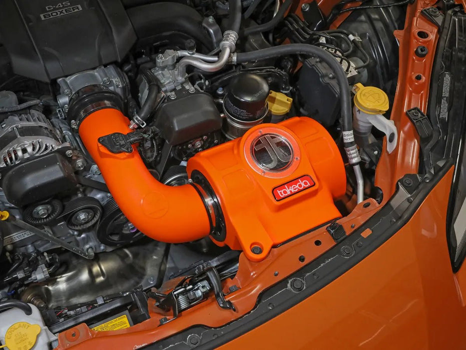 aFe Power Takeda Momentum Orange Edition Cold Air Intake System w/ Black Pro 5R Filter 2022 - 2024 BRZ / 2022 - 2024 GR86 - 56 - 70056KN - Subimods.com