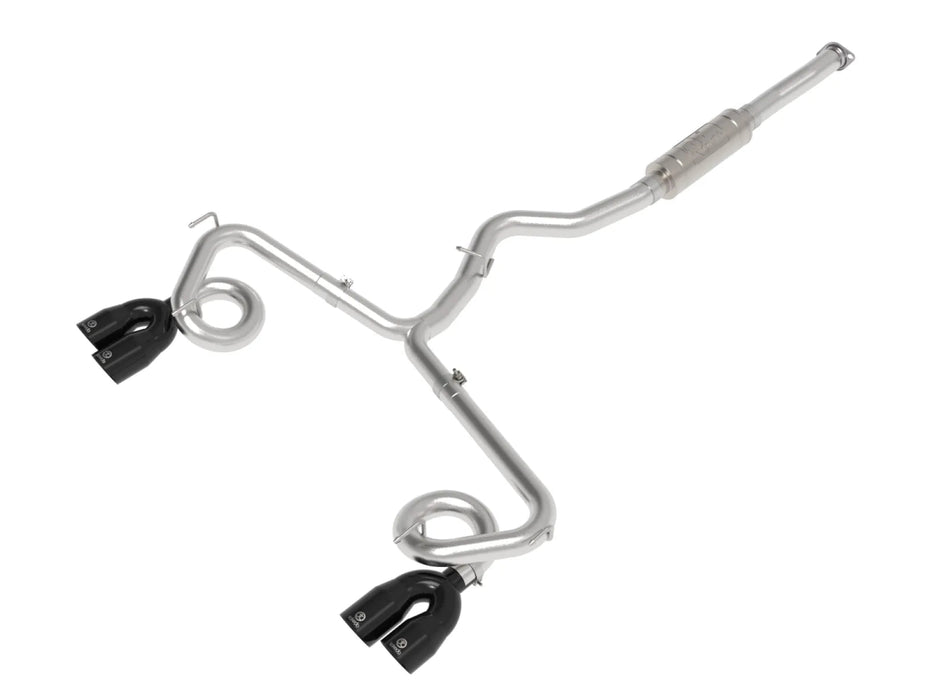 aFe Power Takeda Stainless Steel Cat - Back Exhaust w/ Black Tip 2015 - 2021 WRX / 2015 - 2021 STI - 49-36810-B - Subimods.com