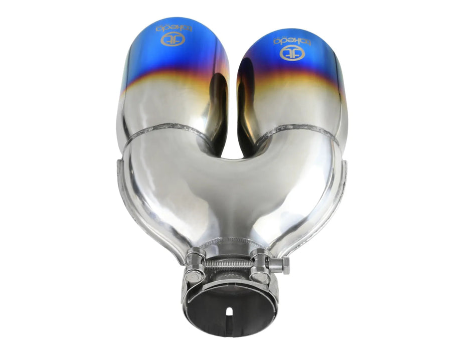 aFe Power Takeda Stainless Steel Cat - Back Exhaust w/ Blue Flame Tips 2015 - 2021 WRX / 2015 - 2021 STI - 49-36810-L - Subimods.com