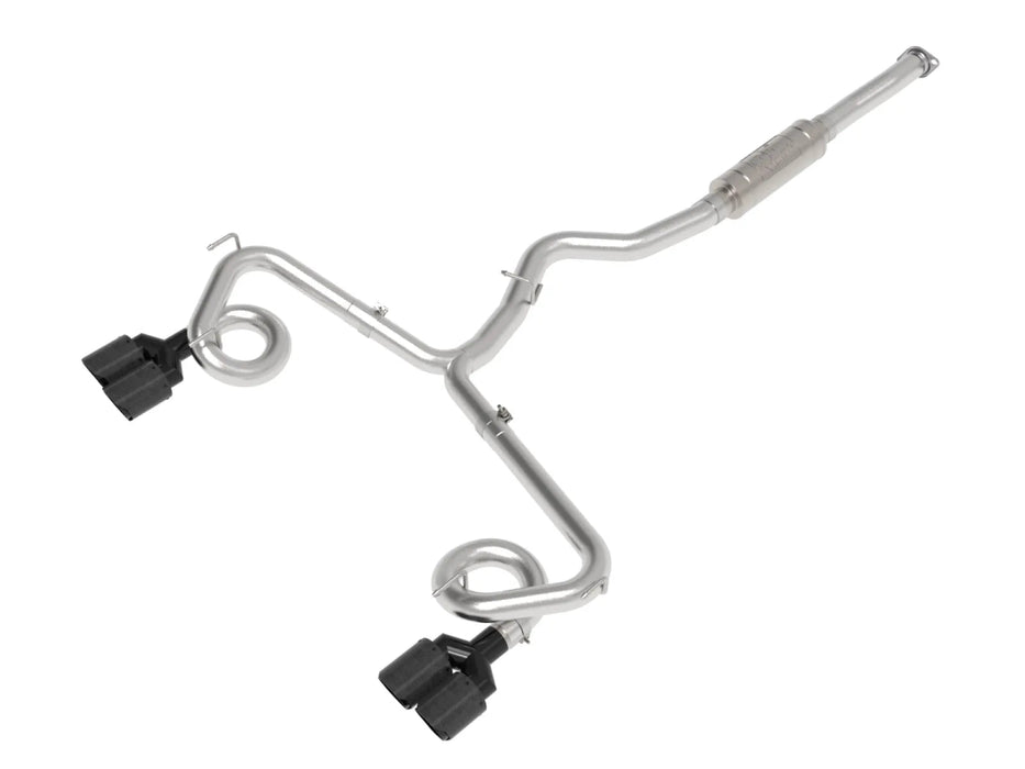 aFe Power Takeda Stainless Steel Cat - Back Exhaust w/ Carbon Fiber Tips 2015 - 2021 WRX / 2015 - 2021 STI - 49-36810-C - Subimods.com