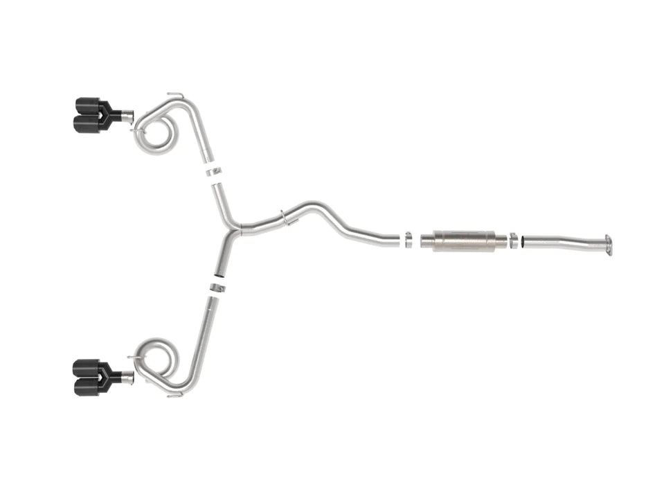 aFe Power Takeda Stainless Steel Cat - Back Exhaust w/ Carbon Fiber Tips 2015 - 2021 WRX / 2015 - 2021 STI - 49-36810-C - Subimods.com