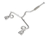 aFe Power Takeda Stainless Steel Cat - Back Exhaust w/ Polished Tips 2015 - 2021 WRX / 2015 - 2021 STI - 49-36810-P - Subimods.com