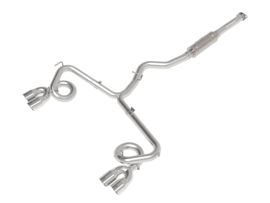 aFe Power Takeda Stainless Steel Cat - Back Exhaust w/ Polished Tips 2015 - 2021 WRX / 2015 - 2021 STI - 49-36810-P - Subimods.com