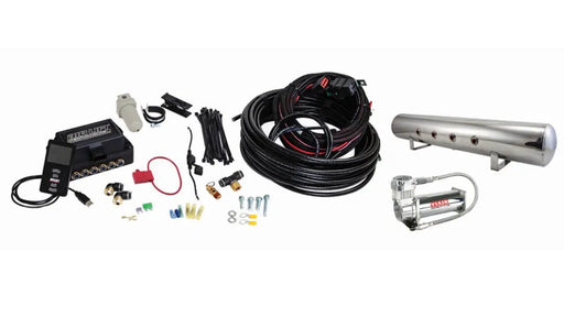 Air Lift Performance 3P Digital Air Management System w/ 3/8 Air Line 5 Gal 5 - Port Polished Aluminum Tank - 27788 - Subimods.com