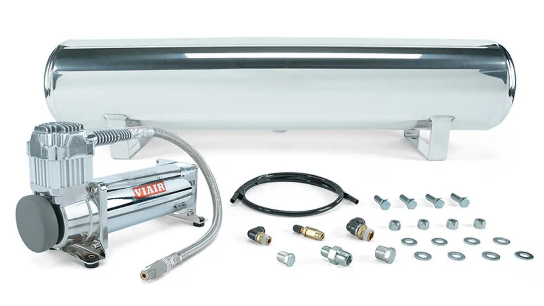 Air Lift Performance 4 Gallon Polished Air Tank with Viair
