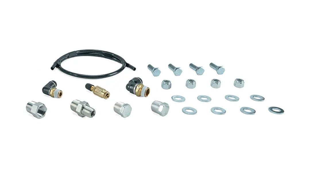 Air Lift Performance 5 Gallon Polished Face Port Tank w/ Viair 444C Chrome Compressor Kit - alf27804 - Subimods.com