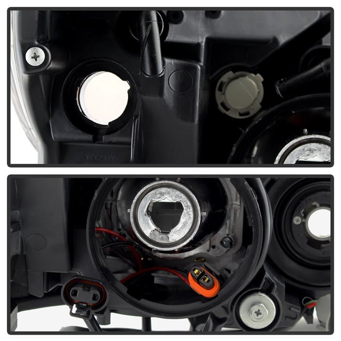 Akkon Headlights w/ Black Base 08-14 WRX / 08-14 STI / 08-11 Outback Sport - Halogen Models Only - HD-JH-SI08-AM-BK - Subimods.com