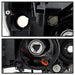 Akkon Headlights w/ Black Base 08-14 WRX / 08-14 STI / 08-11 Outback Sport - Halogen Models Only - HD-JH-SI08-AM-BK - Subimods.com
