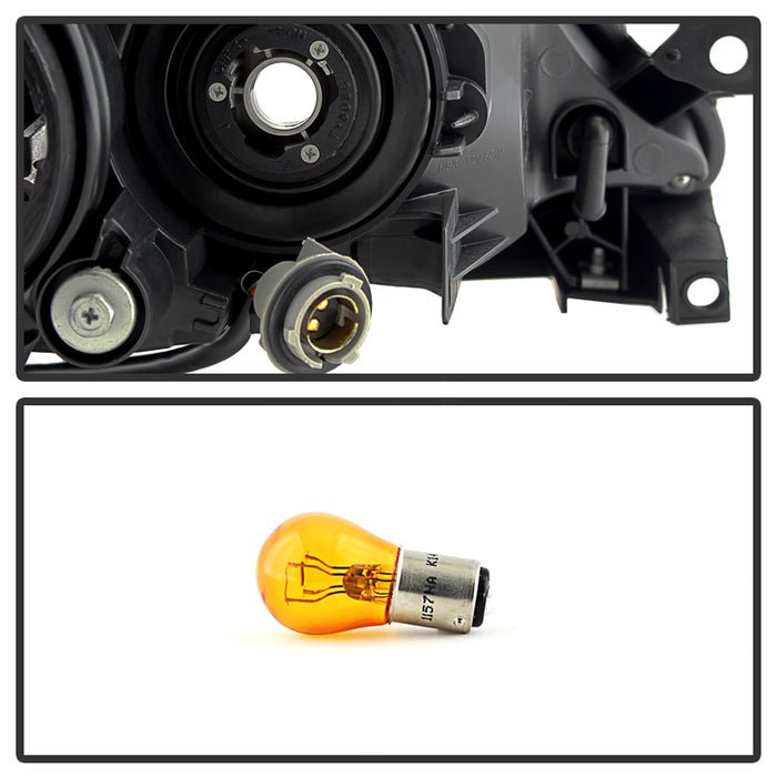 Akkon Headlights w/ Black Base 08-14 WRX / 08-14 STI / 08-11 Outback Sport - Halogen Models Only - HD-JH-SI08-AM-BK - Subimods.com