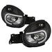 Akkon Headlights w/ Black Base & Light Tube DRL 2002-2003 WRX - HD-JH-SI02-LB-BK - Subimods.com