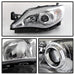 Akkon Headlights w/ Chrome Base 08-14 WRX / 08-14 STI / 08-11 Outback Sport - Halogen Models Only - HD-JH-SI08-AM-C - Subimods.com