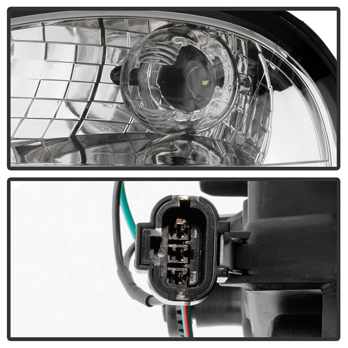 Akkon Headlights w/ Chrome Base & Light Tube DRL 2002-2003 WRX - HD-JH-SI02-LB-C - Subimods.com