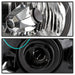 Akkon Headlights w/ Chrome Base & Light Tube DRL 2002-2003 WRX - HD-JH-SI02-LB-C - Subimods.com