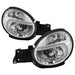 Akkon Headlights w/ Chrome Base & Light Tube DRL 2002-2003 WRX - HD-JH-SI02-LB-C - Subimods.com