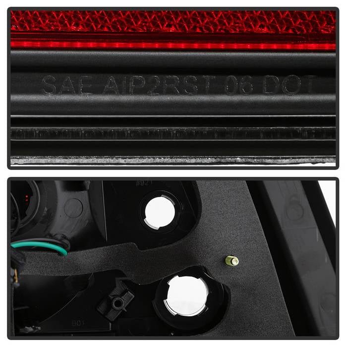 Akkon LED Taillights w/ Clear Lens, Black Base & Red Bar 08-14 WRX Sedan / 08-14 STI Sedan - ALT-JH-SIWRX08-LBLED-BK - Subimods.com