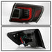 Akkon LED Taillights w/ Clear Lens, Black Base & Red Bar 08-14 WRX Sedan / 08-14 STI Sedan - ALT-JH-SIWRX08-LBLED-BK - Subimods.com