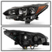 Akkon OE Style Halogen Headlights w/ Black Base 17-22 Impreza / 18-23 Crosstrek - HD-JH-SI17-AM-BK - Subimods.com