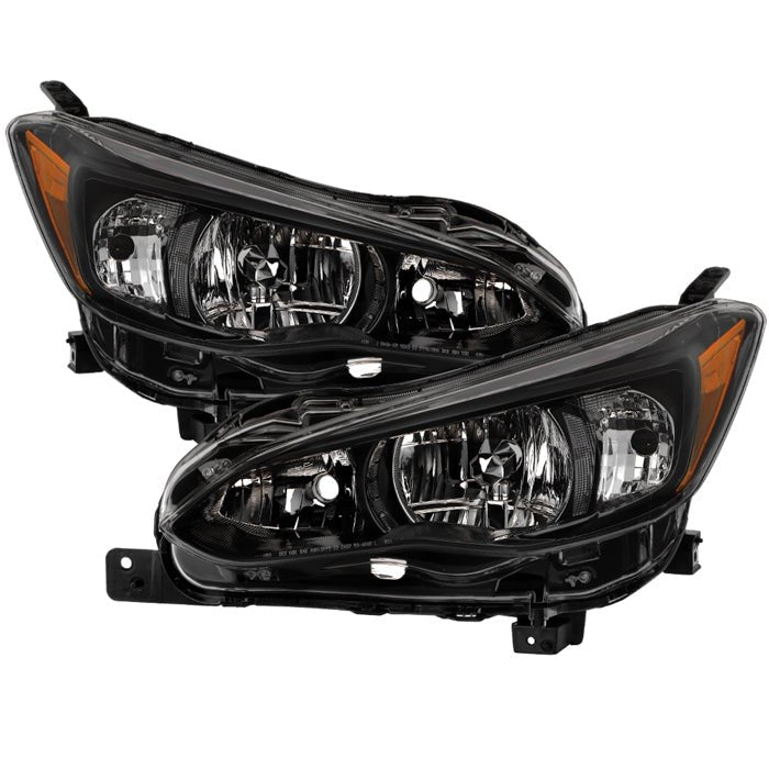 Akkon OE Style Halogen Headlights w/ Black Base 17-22 Impreza / 18-23 Crosstrek - HD-JH-SI17-AM-BK - Subimods.com