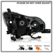 Akkon OE Style Halogen Headlights w/ Black Base 17-22 Impreza / 18-23 Crosstrek - HD-JH-SI17-AM-BK - Subimods.com